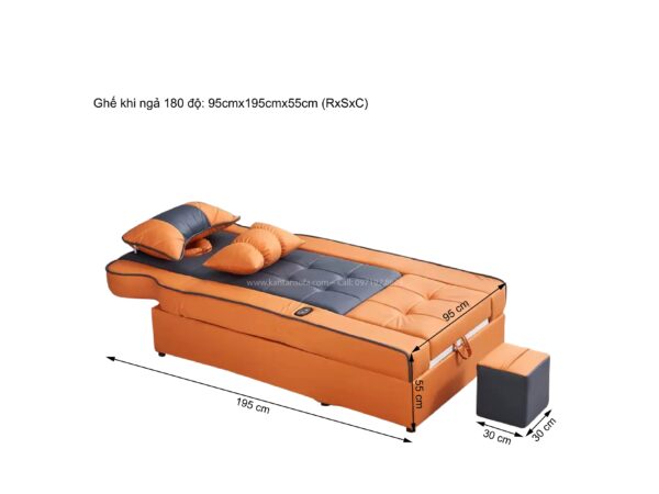 Ghế Foot Massage Chỉnh Điện Có Bồn Rửa Chân Kantan FD11 - Hình ảnh 6