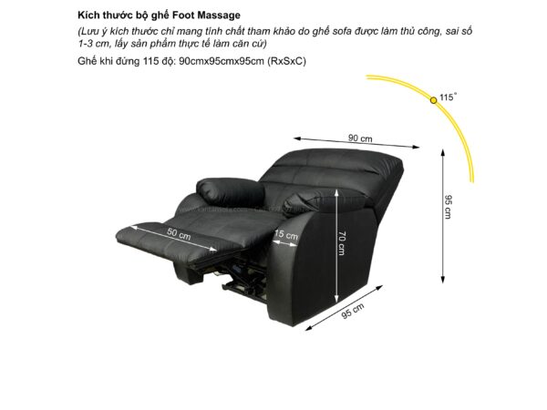 Ghế Foot Massage Chỉnh Điện  Kantan FD18 - Hình ảnh 7