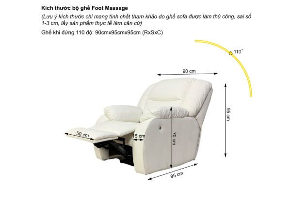 Ghế Foot Massage Chỉnh Điện  Kantan FD19 - Hình ảnh 7