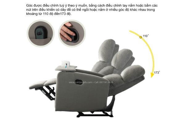 Ghế Foot Massage Chỉnh Điện  Kantan FD17 - Hình ảnh 12